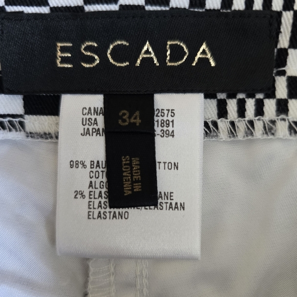 Escada Optical Illusion Flare Pants size 34 - Picture 12 of 14